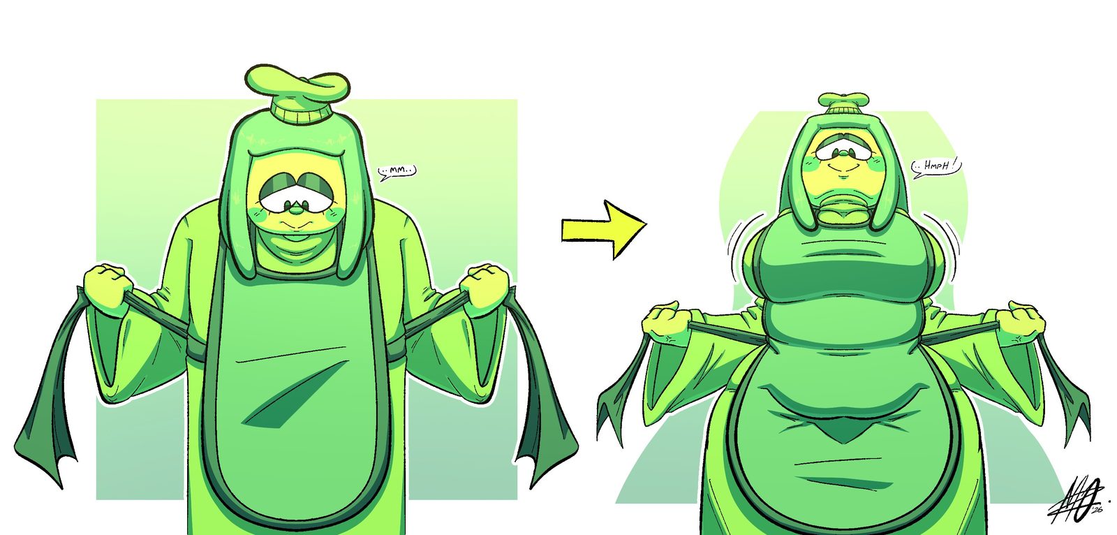 Green (deltarune) — artwork by meryo 2