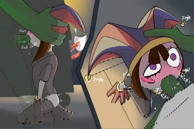 Gangle (the amazing digital circus) — artwork by ApplePieBee