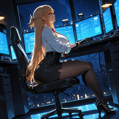 Asuna (sao) — artwork by miyuai