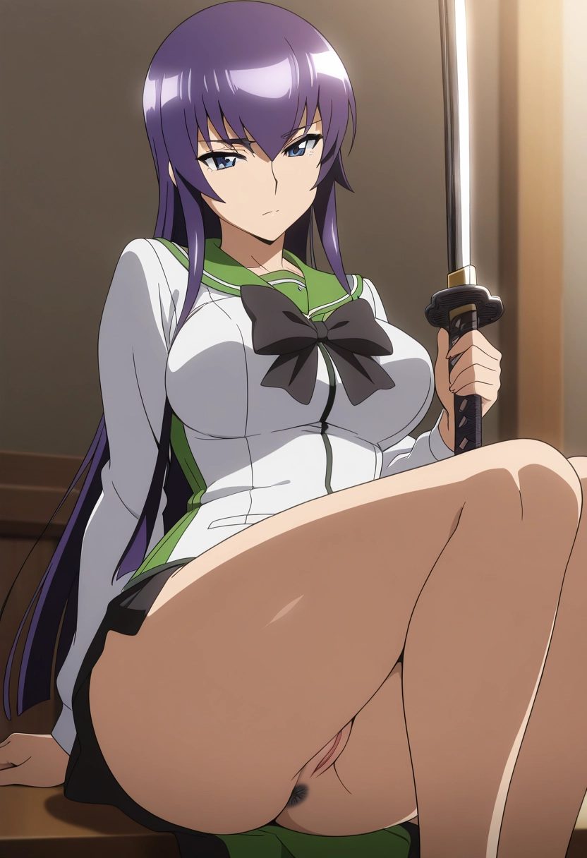 Busujima saeko — artwork by DarkHolesIII