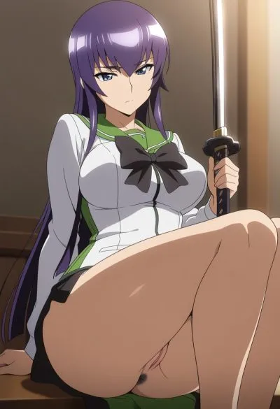 Busujima saeko — artwork by DarkHolesIII