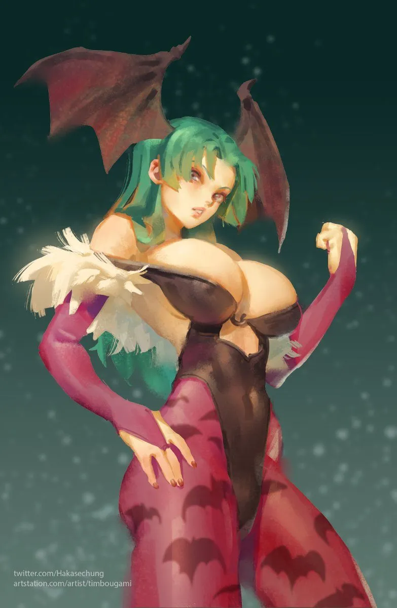 Morrigan aensland — artwork by timbougami