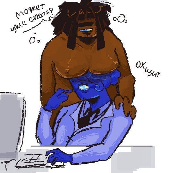 Blue (among us) — artwork by Matthewk