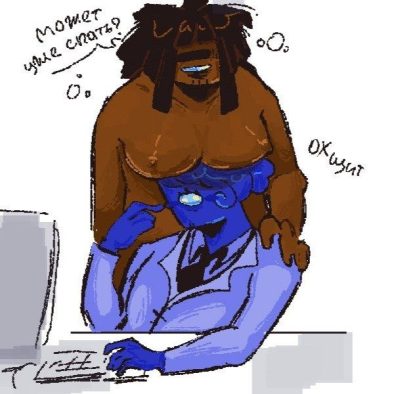 Blue (among us) — artwork by Matthewk