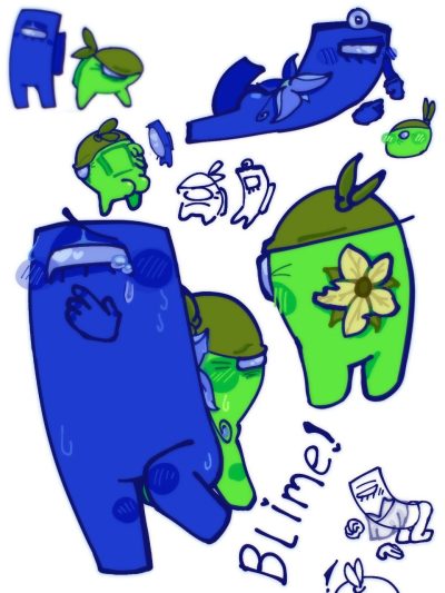 Lime (among us) — artwork by Matthewk