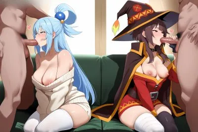 Aqua (konosuba) — artwork by infinitewaifus