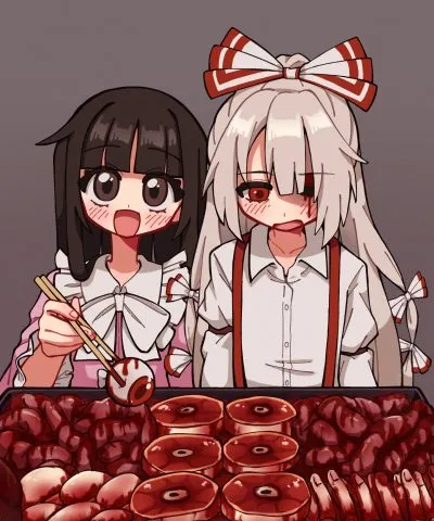 Fujiwara no mokou — artwork by bot