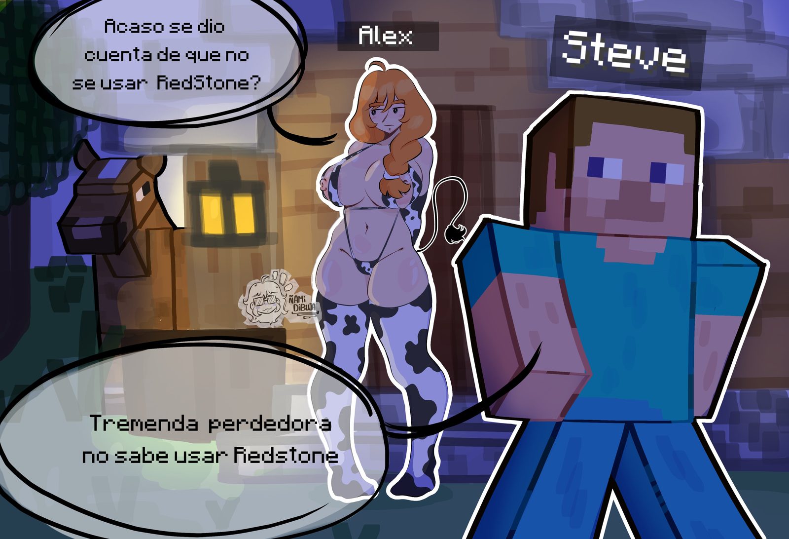 Alex (minecraft) — artwork by nami dibuja