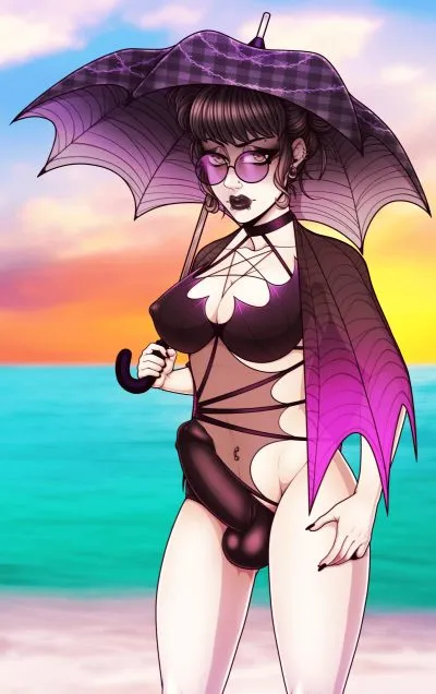 Athena (futadomworld) — artwork by pocki07