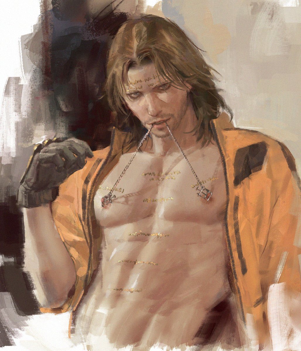 Higgs (death stranding) — artwork by krabat