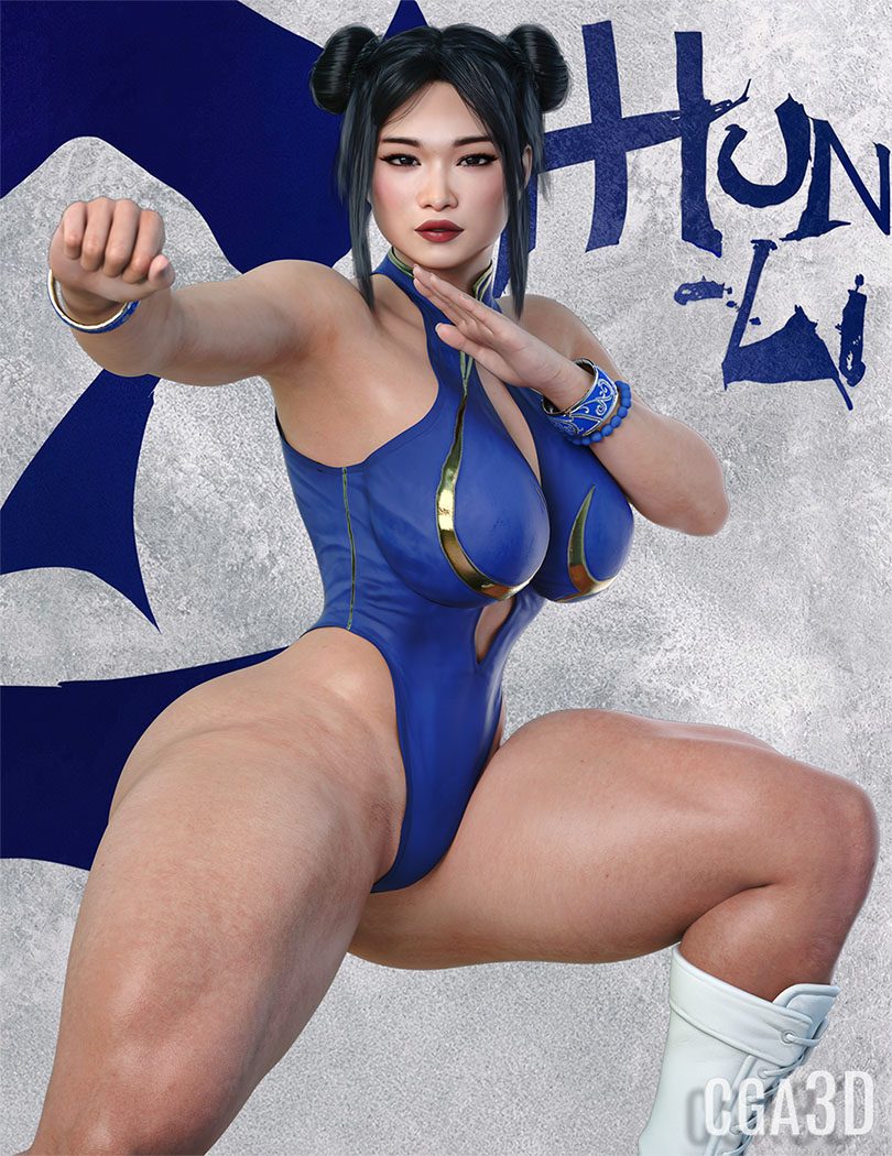 Chun-li — artwork by cga3d