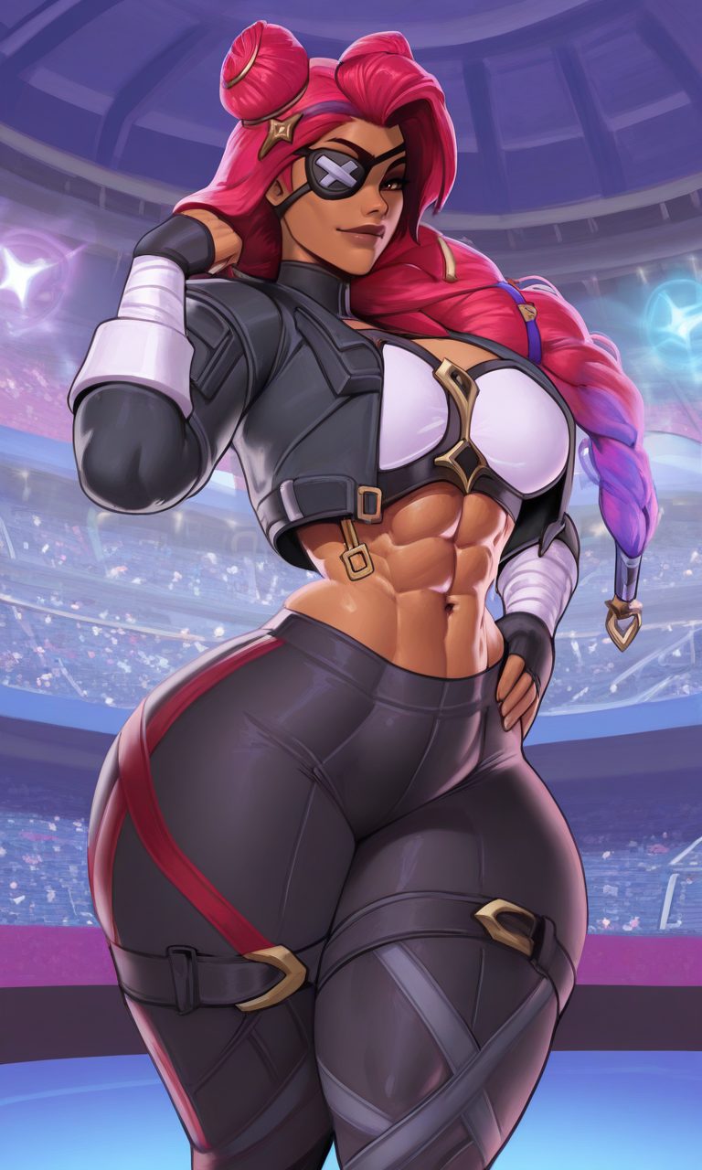 Samira (league of legends) — artwork by sleen