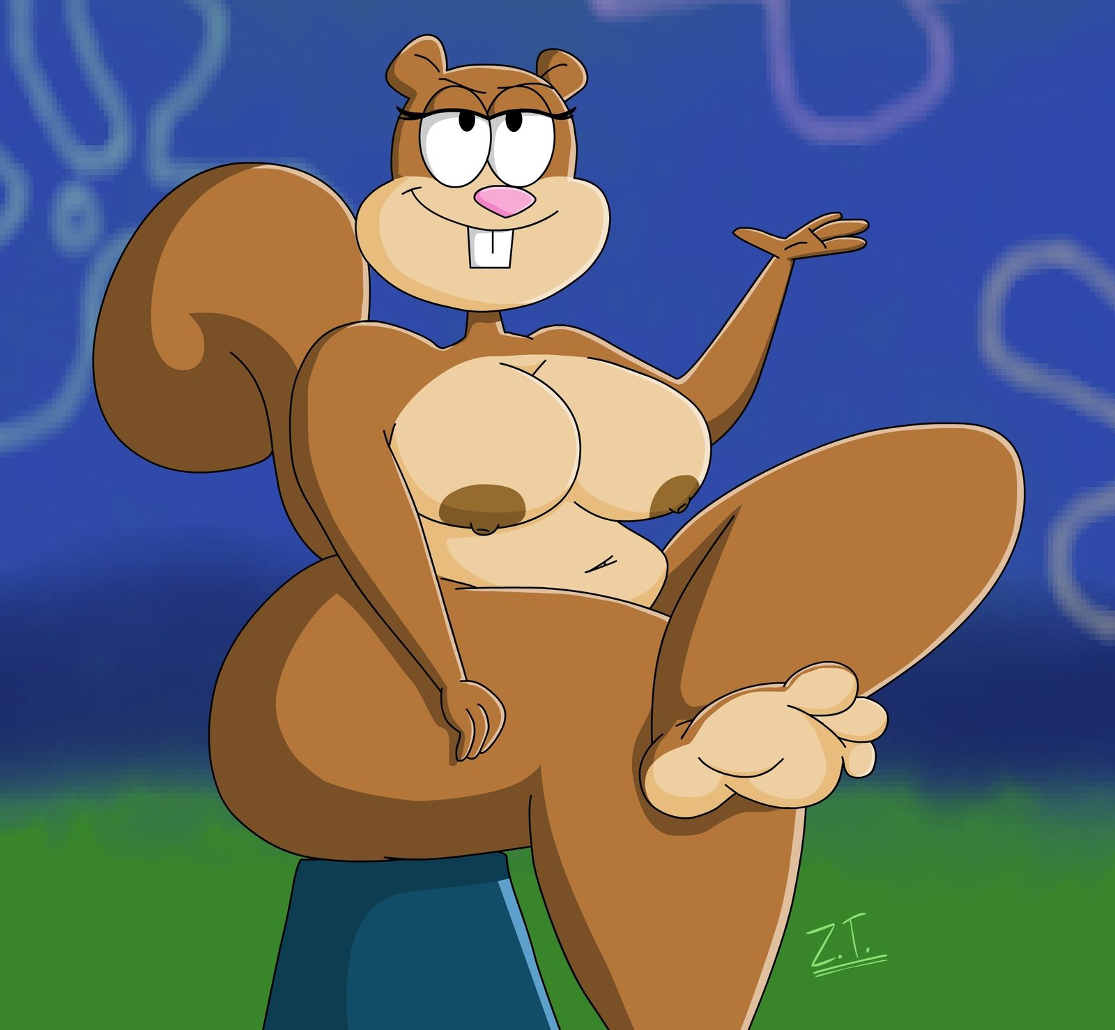 Sandy cheeks — artwork by zanytony