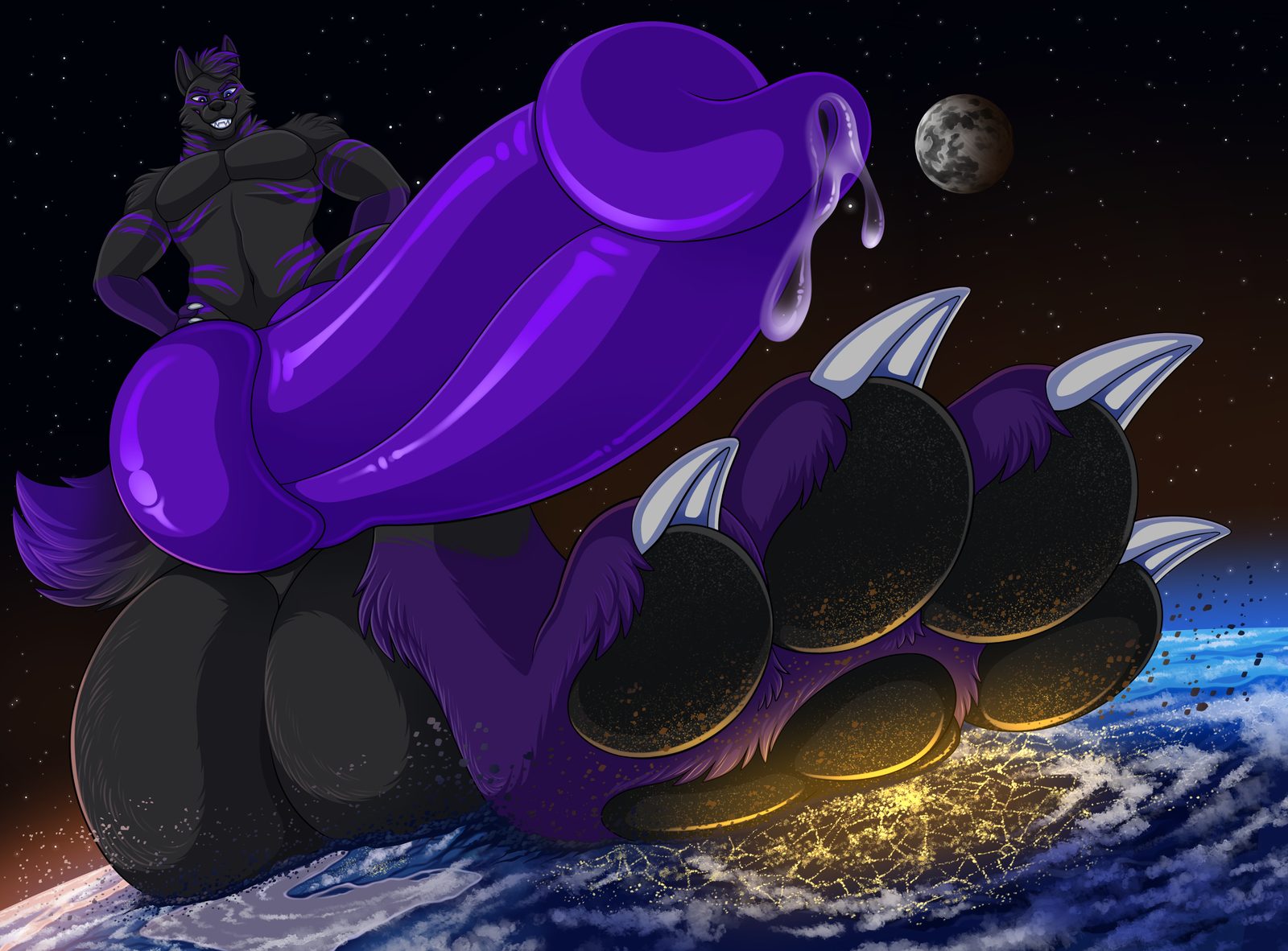 Earth (planet) — artwork by furrypur