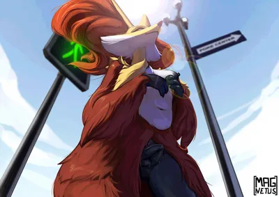 Delphox — artwork by magnetus