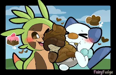 Chespin — artwork by fairyfudge
