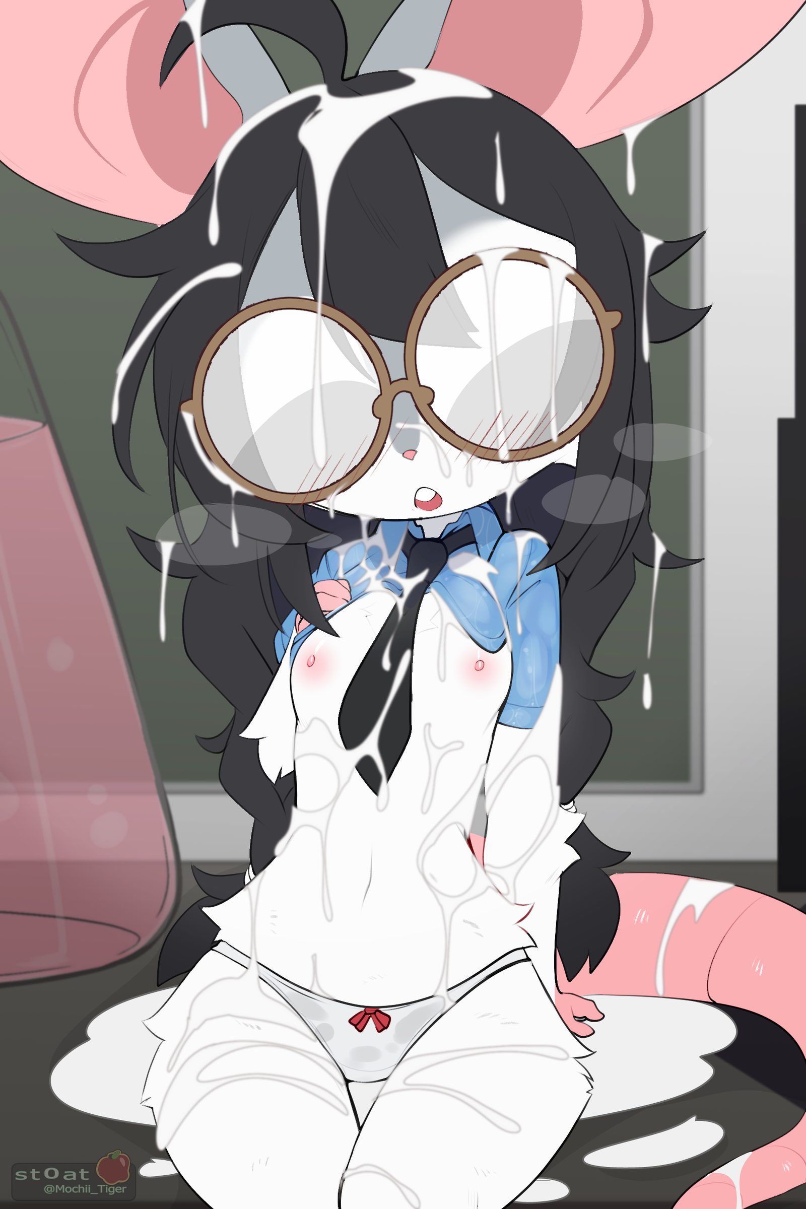 Breasts, clothing — artwork by mochii tiger