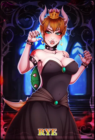 Bowsette — artwork by pocki07