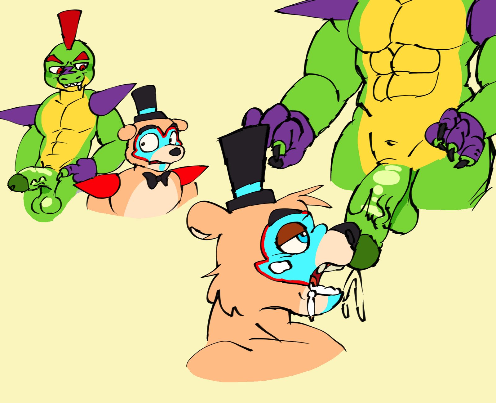 Glamrock freddy (fnaf) — artwork by nasthane
