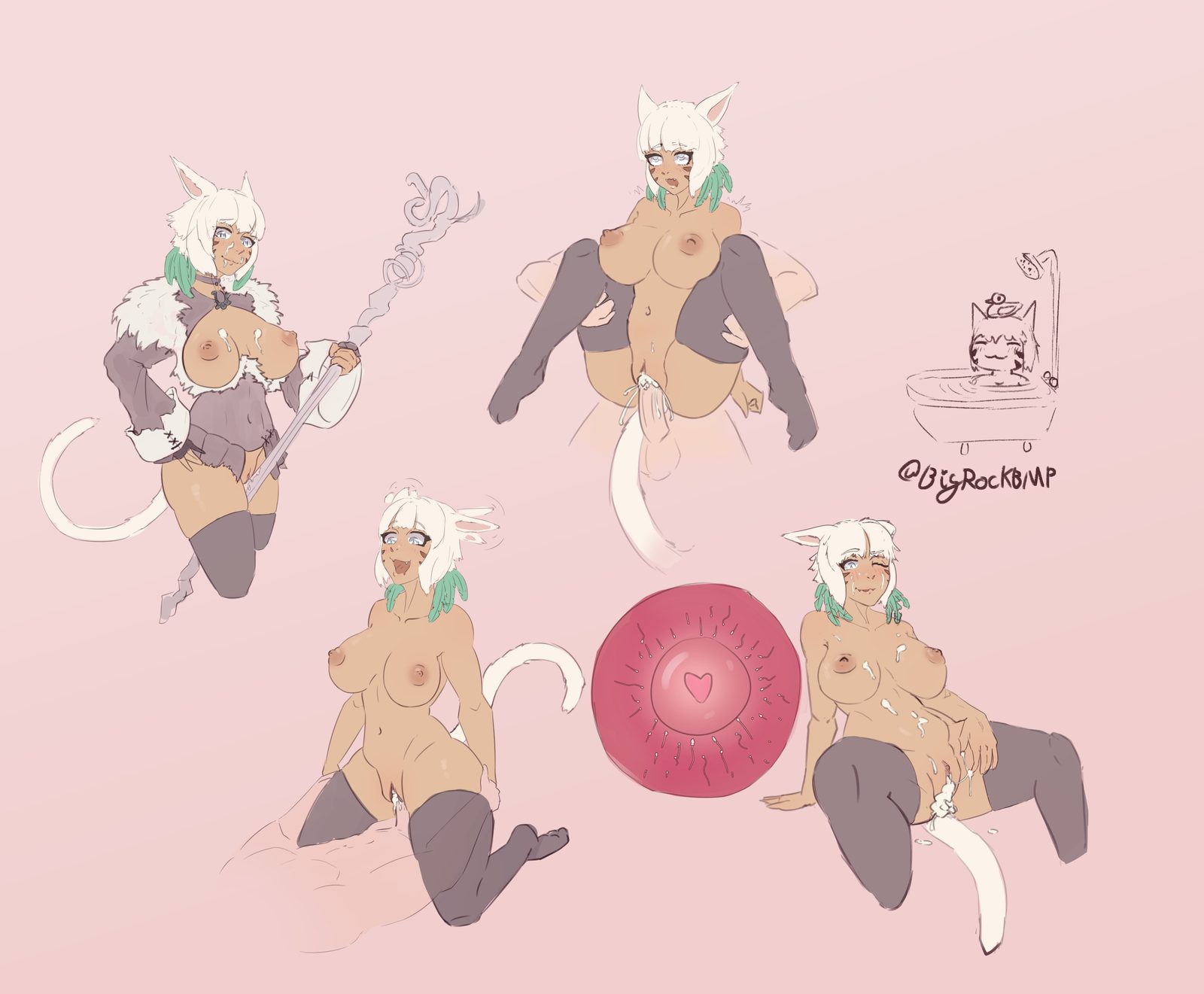 Miqo'te — artwork by bot