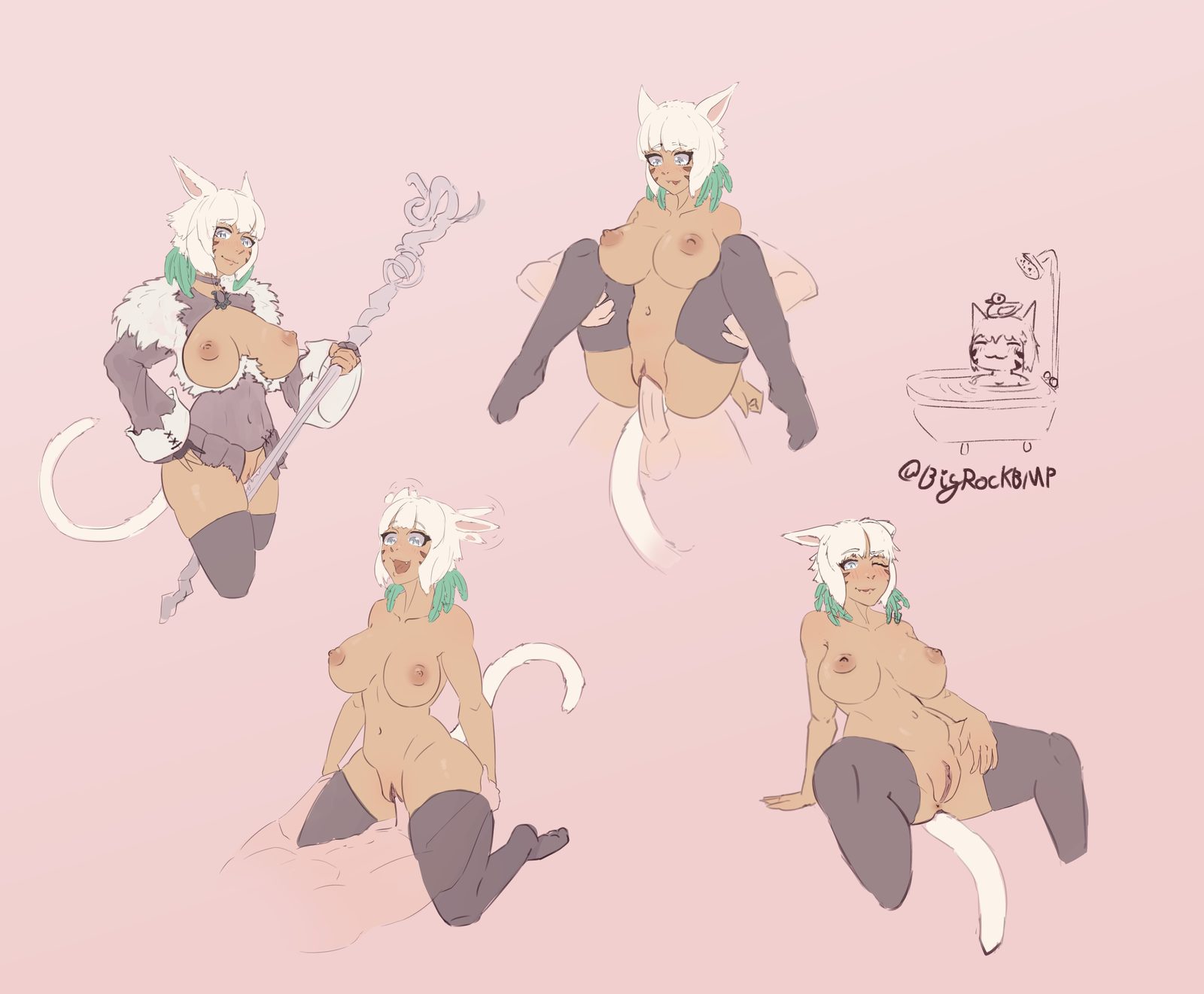 Miqo'te — artwork by bot