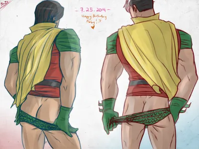 Dick grayson — artwork by seldomlyfuj0