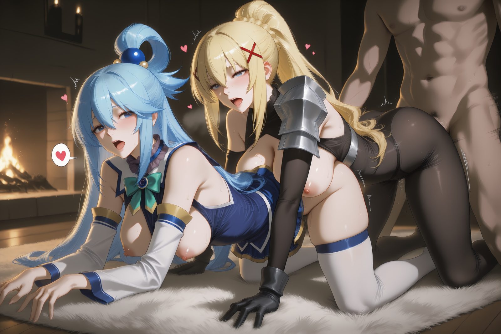 Aqua (konosuba) — artwork by animevixens