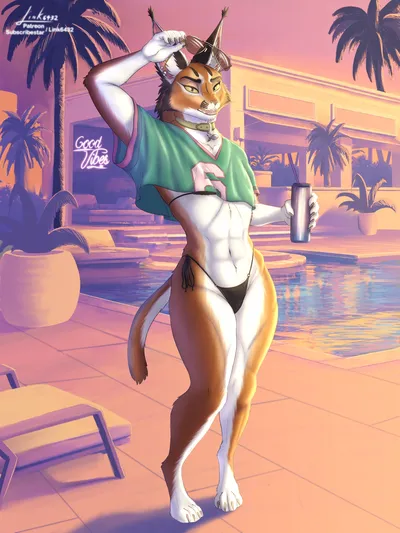 Looking at viewer, bikini — artwork by link6432