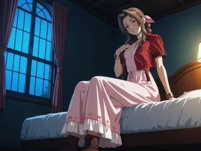 Aerith gainsborough — artwork by heeven