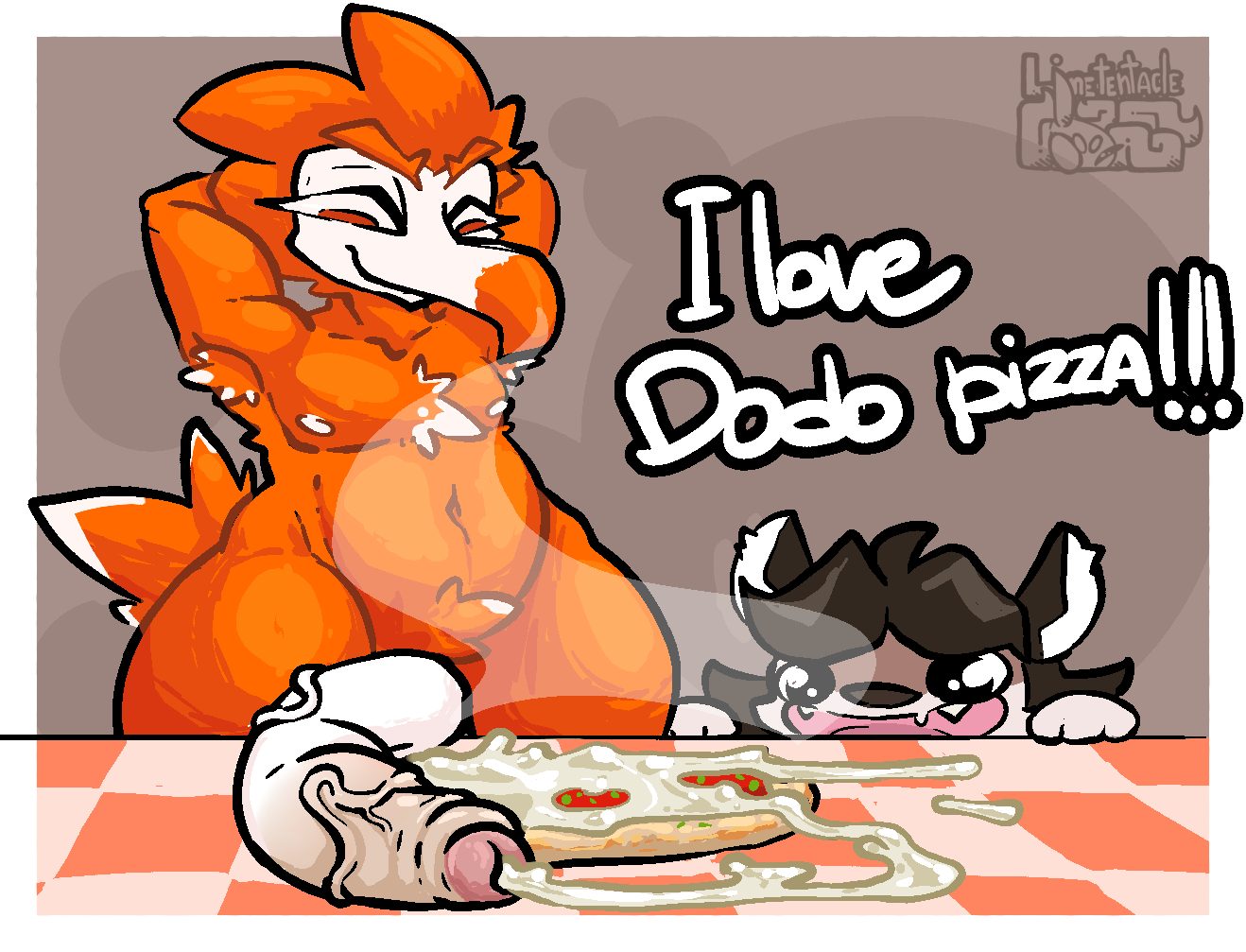 Dodo pizza — artwork by limetentacle