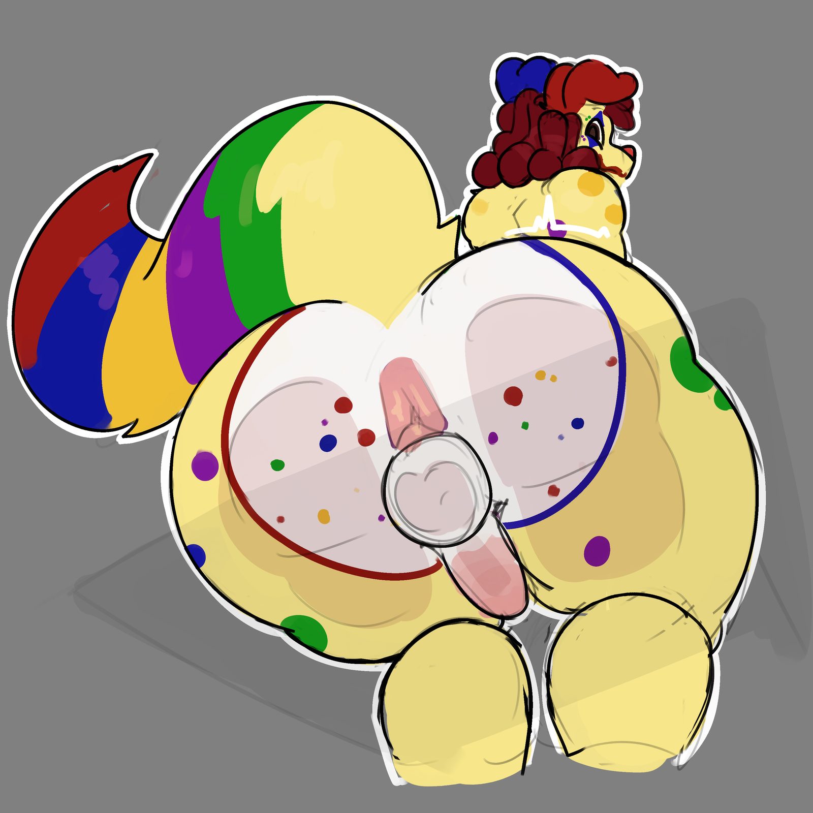 Anus, big butt — artwork by ridge (artist)