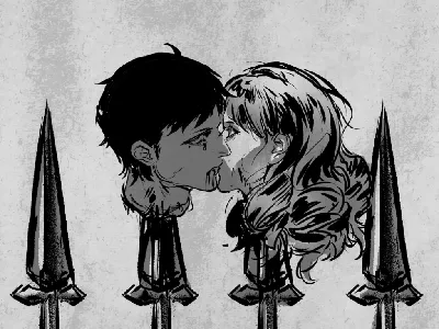 1boy, 1girl - artwork by messer33