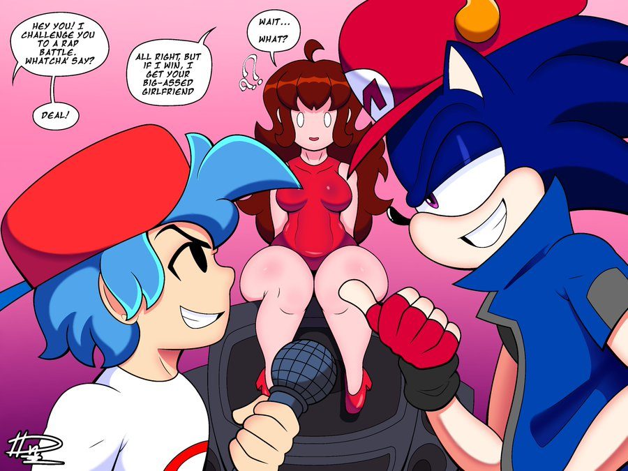 Boyfriend (friday night funkin) - artwork by dn28 art