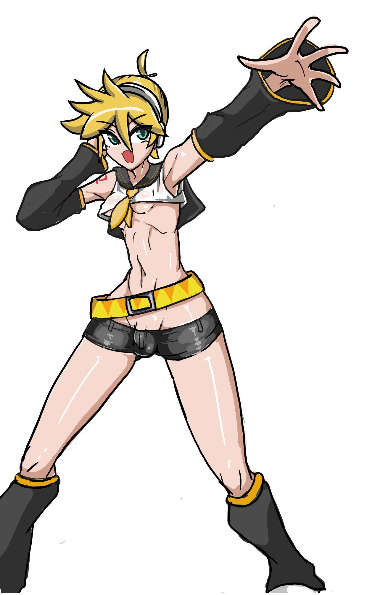 Kagamine len — artwork by sega miku