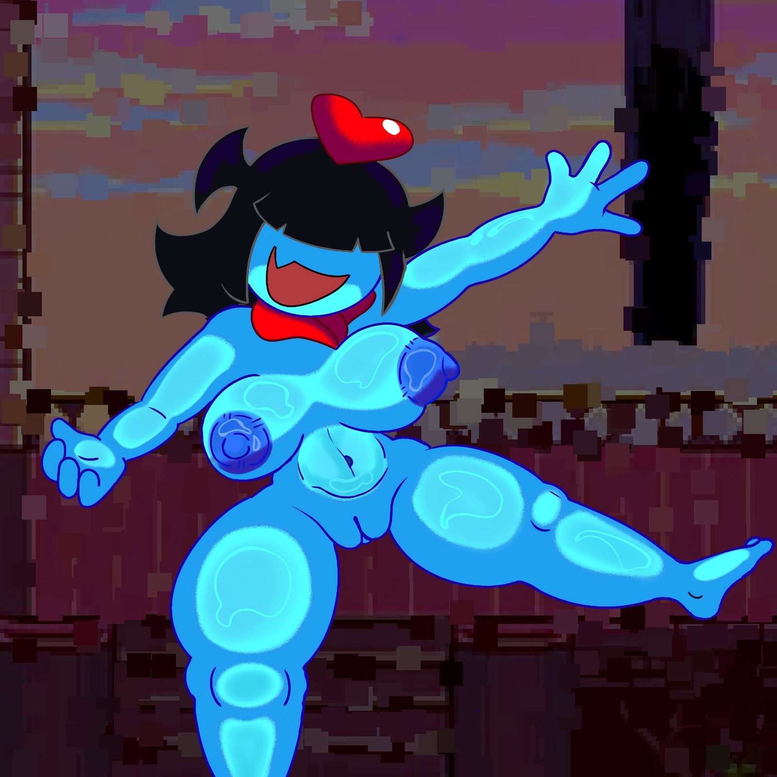 Aqua (deltarune) — artwork by Sg801q