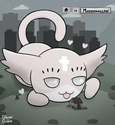 Marshmallow (mewgenics) — artwork by FuckYouLogin