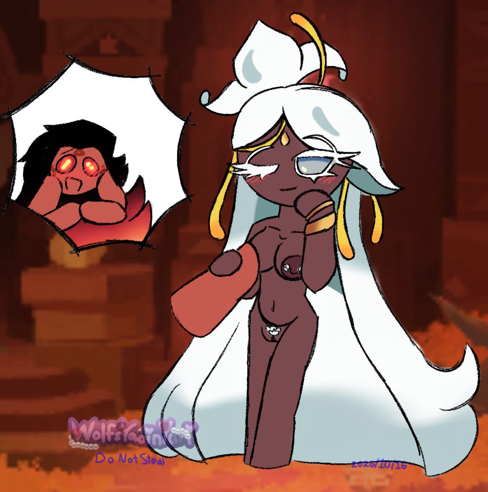 Burning spice cookie — artwork by wolfsyaoinyuri