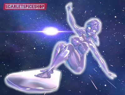 Silver surfer — artwork by scarletspiceshop