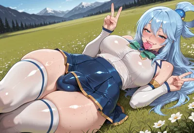 Aqua (konosuba) — artwork by futarush