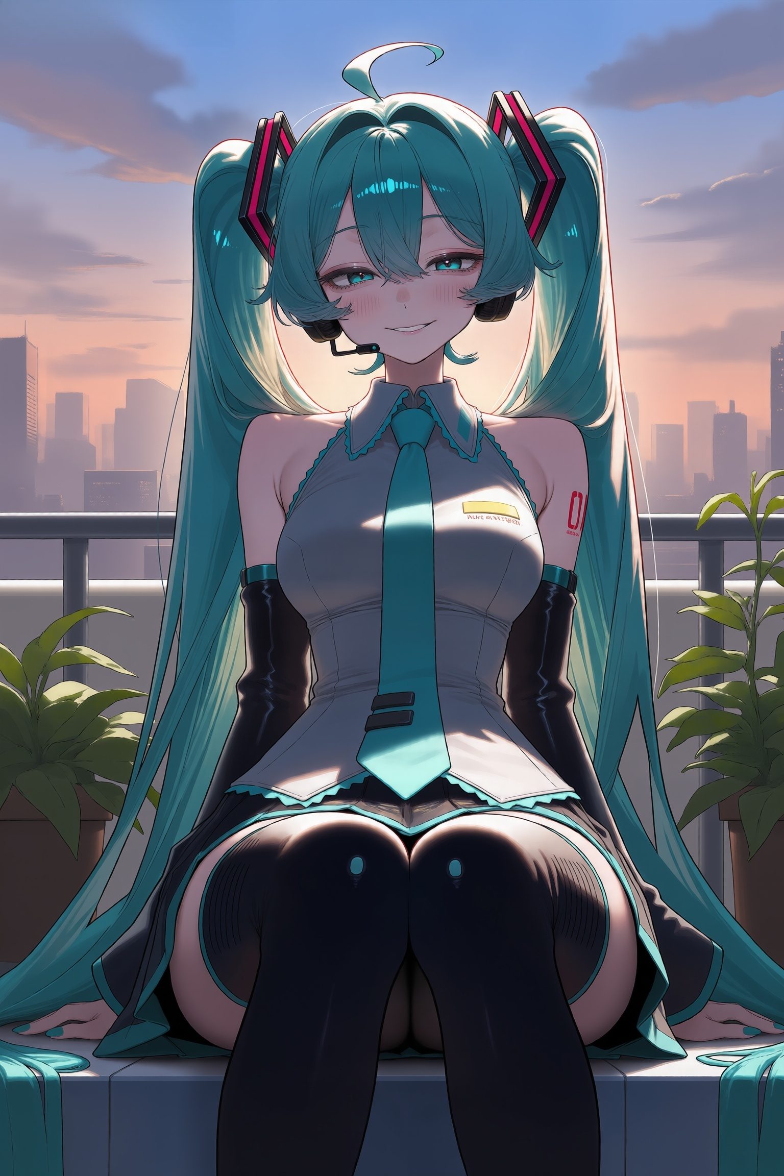 Hatsune miku — artwork by waifuempire