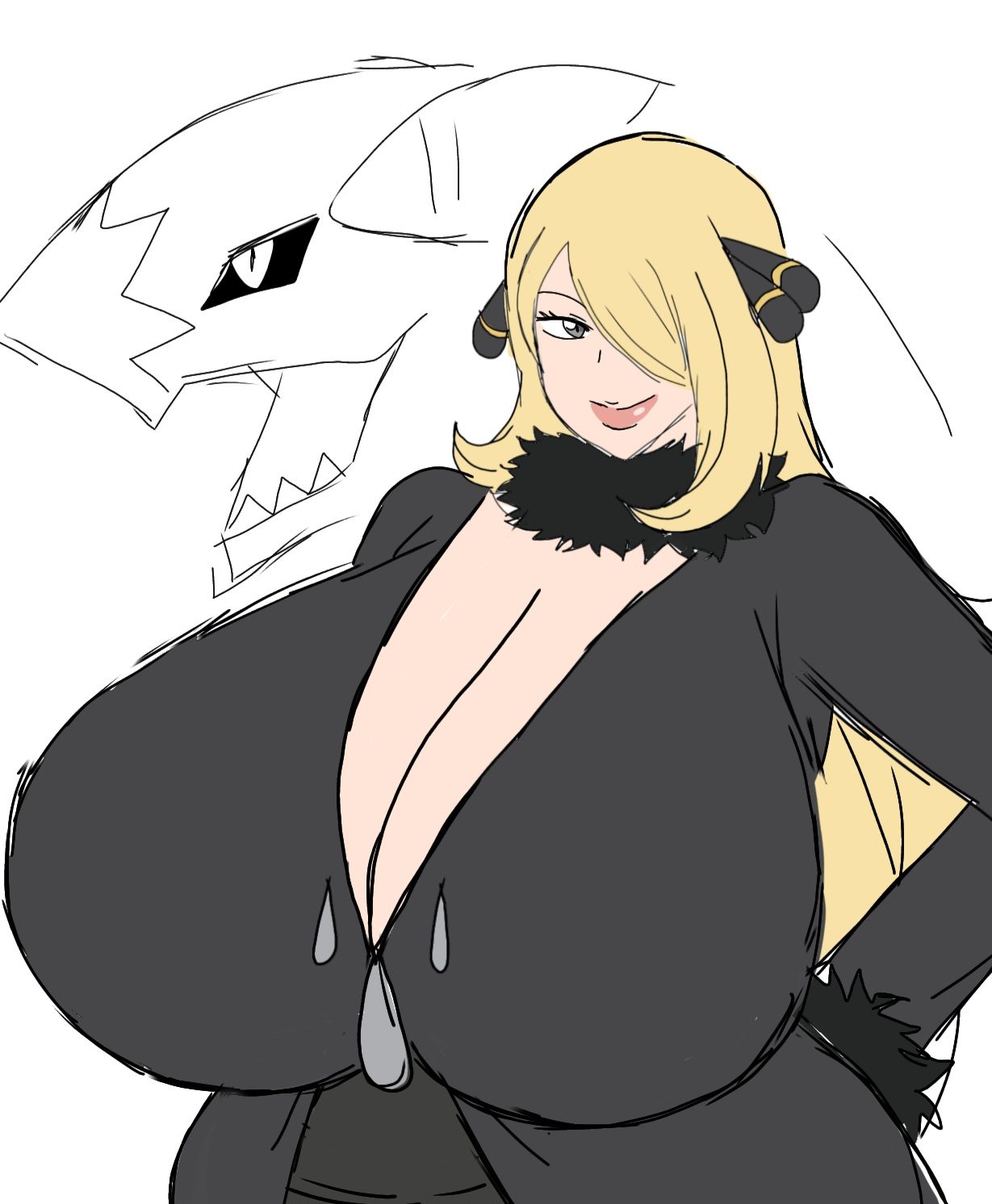 Cynthia (pokemon) — artwork by momiji (artist)