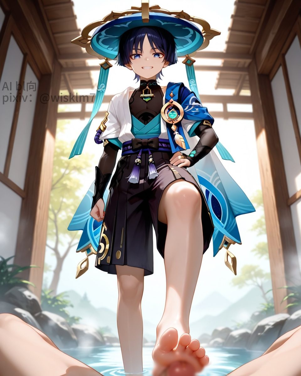 Scaramouche (genshin impact) — artwork by notNPC