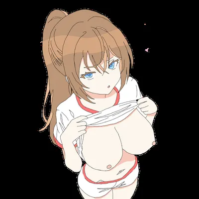 Big breasts, brown hair - artwork by Bloey