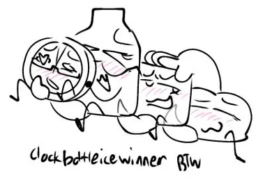 Bottle (bfdi) — artwork by naughtycubey