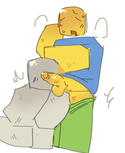 Noob (roblox) — artwork by C4bb4g3