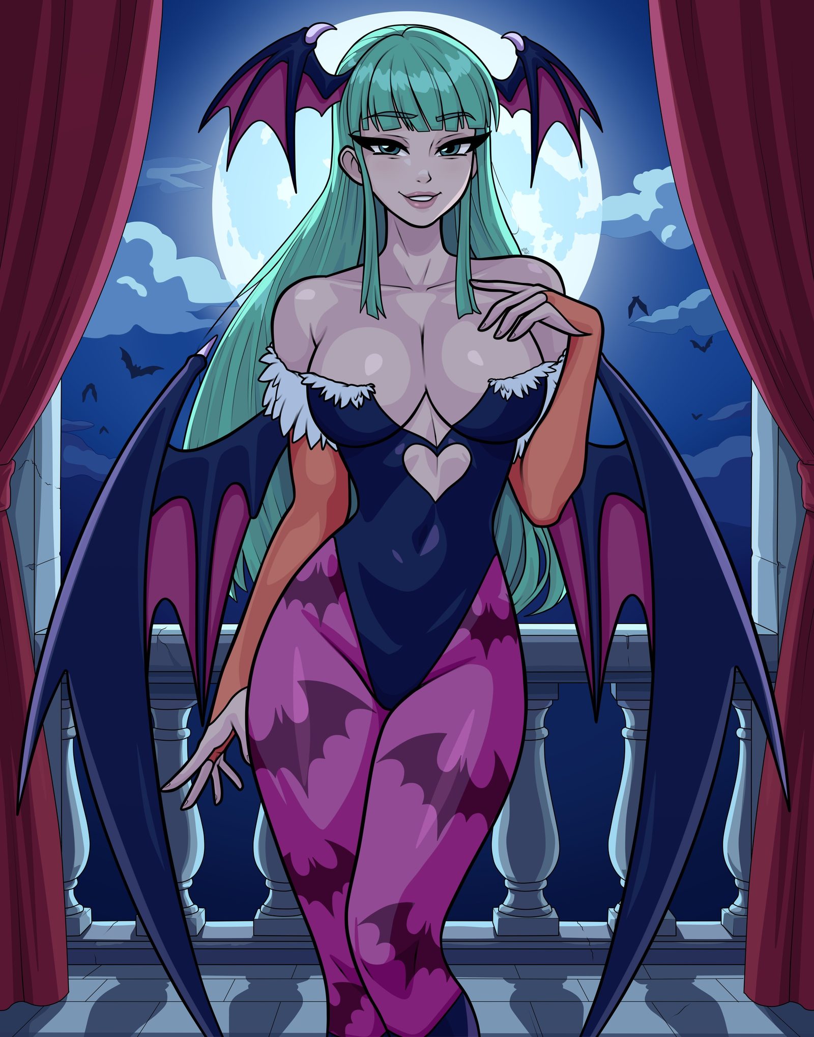 Morrigan aensland — artwork by kimkai drawings