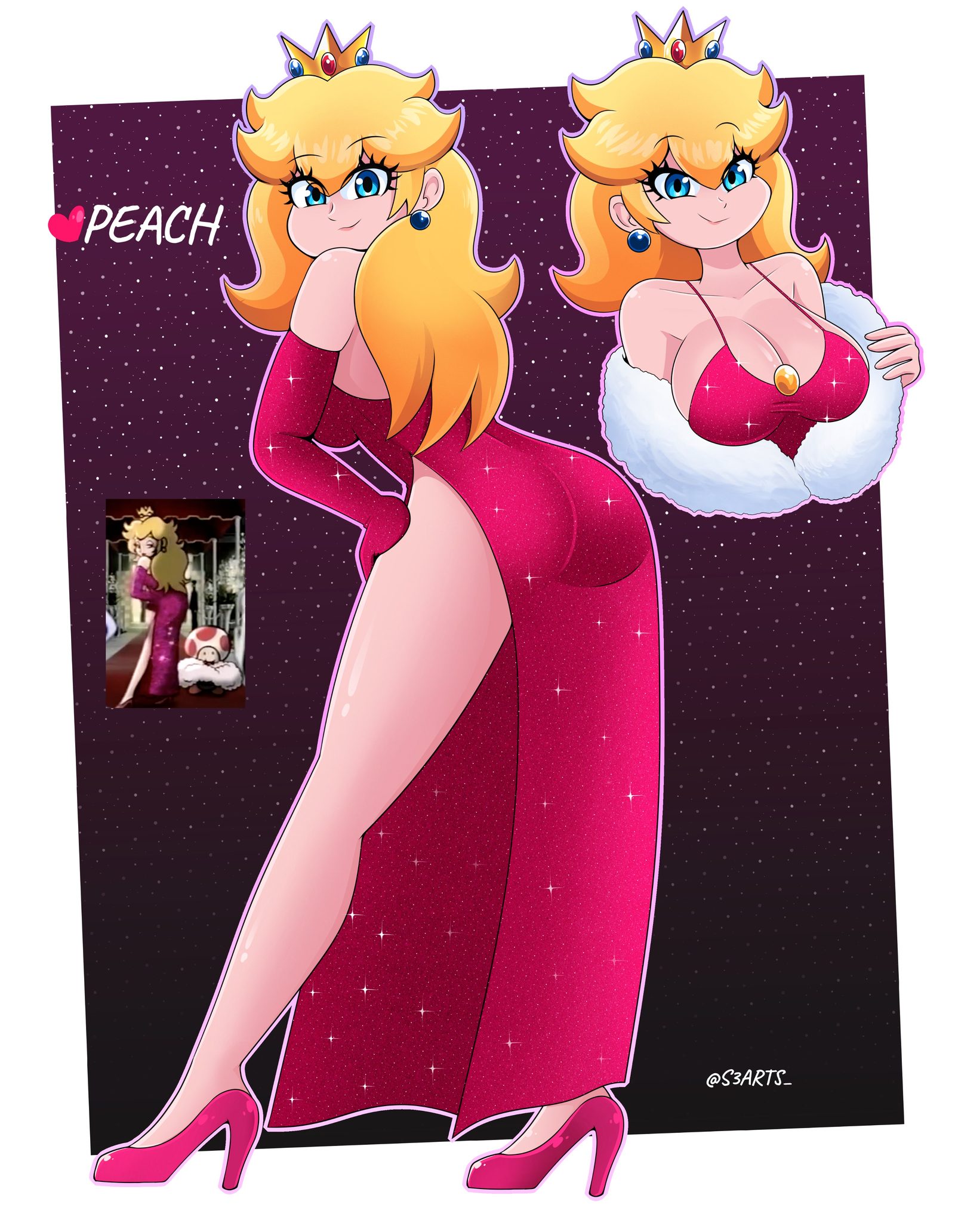 Princess peach — artwork by s3arts