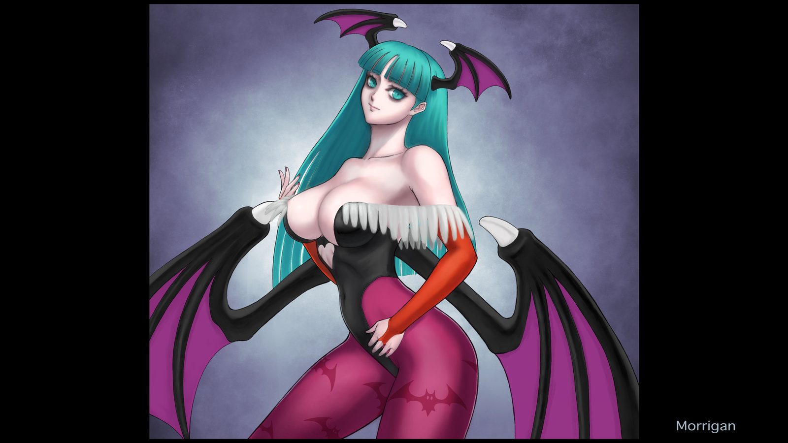 Morrigan aensland — artwork by ark (morita hitomi)