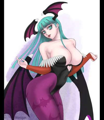Morrigan aensland — artwork by ark (morita hitomi)