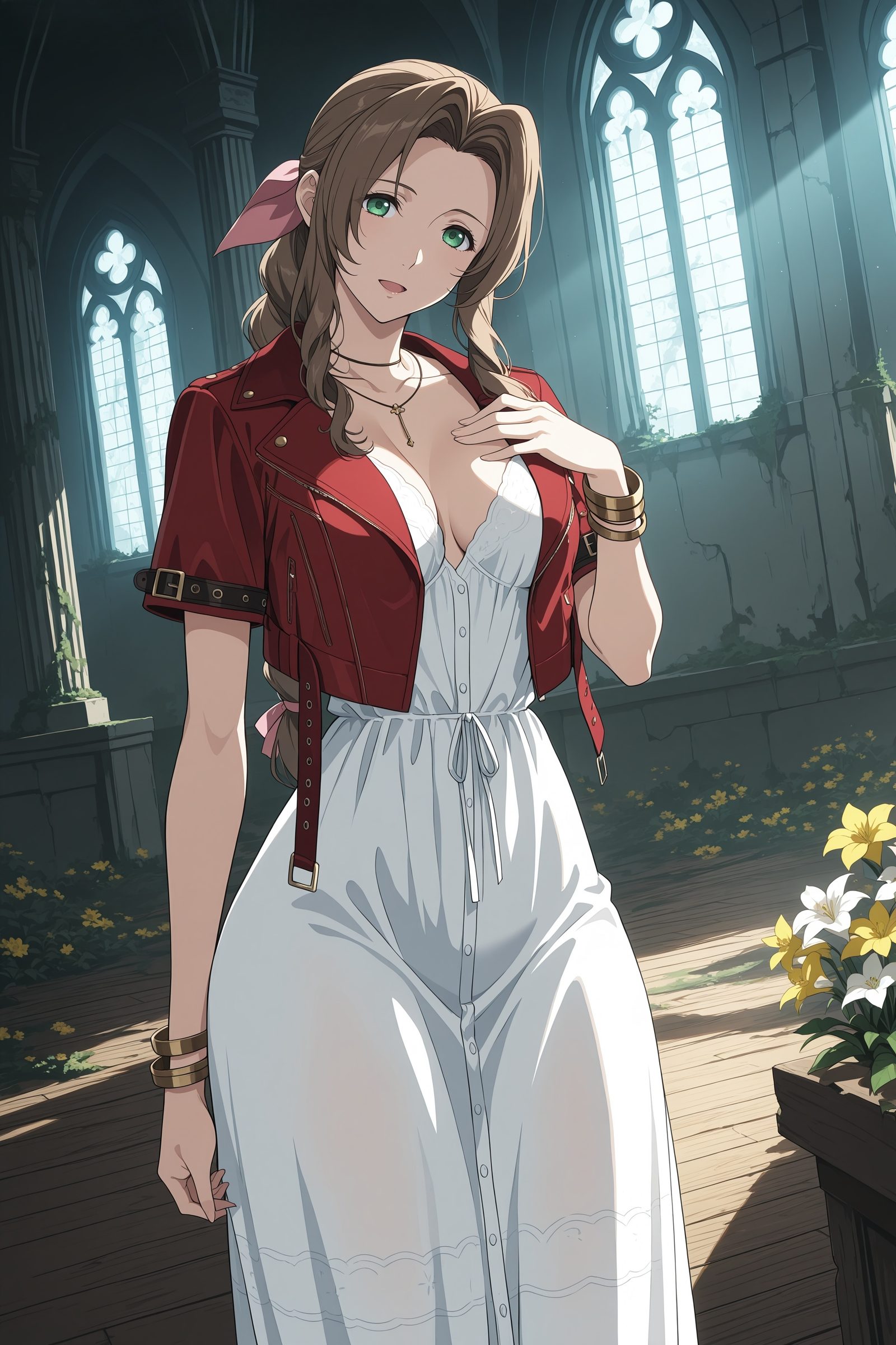 Aerith gainsborough — artwork by digitalwaifugallery